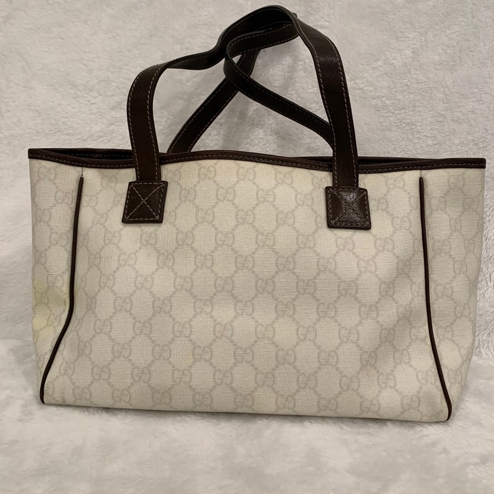 Gucci white tote